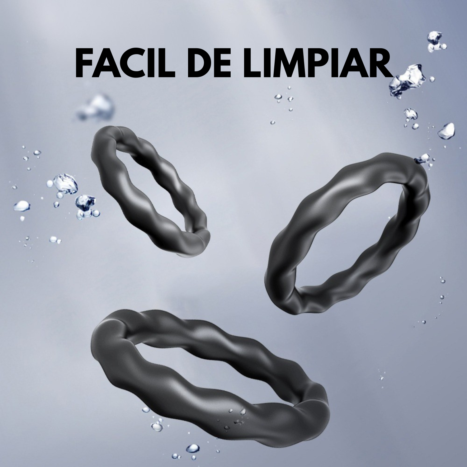 kit de anillos basicos- cockring para el pene - anillos simples - anillo negro - anillo de silicona - presion testicular - presion en el pene - mejorar la erección - potenciar la erección - mejorara el sexo - mas potencia sexual - placer intimo - placer en pareja - sexshop - dominame- santiago - chile