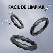 kit de anillos basicos- cockring para el pene - anillos simples - anillo negro - anillo de silicona - presion testicular - presion en el pene - mejorar la erección - potenciar la erección - mejorara el sexo - mas potencia sexual - placer intimo - placer en pareja - sexshop - dominame- santiago - chile