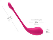Lush 2 Lovense - ¡El vibrador de control remoto Bluetooth más potente! - Famoso vibrador interactivo - Sweetshopchile.cl