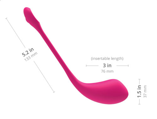 Lush 2 Lovense - ¡El vibrador de control remoto Bluetooth más potente! - Famoso vibrador interactivo - Sweetshopchile.cl