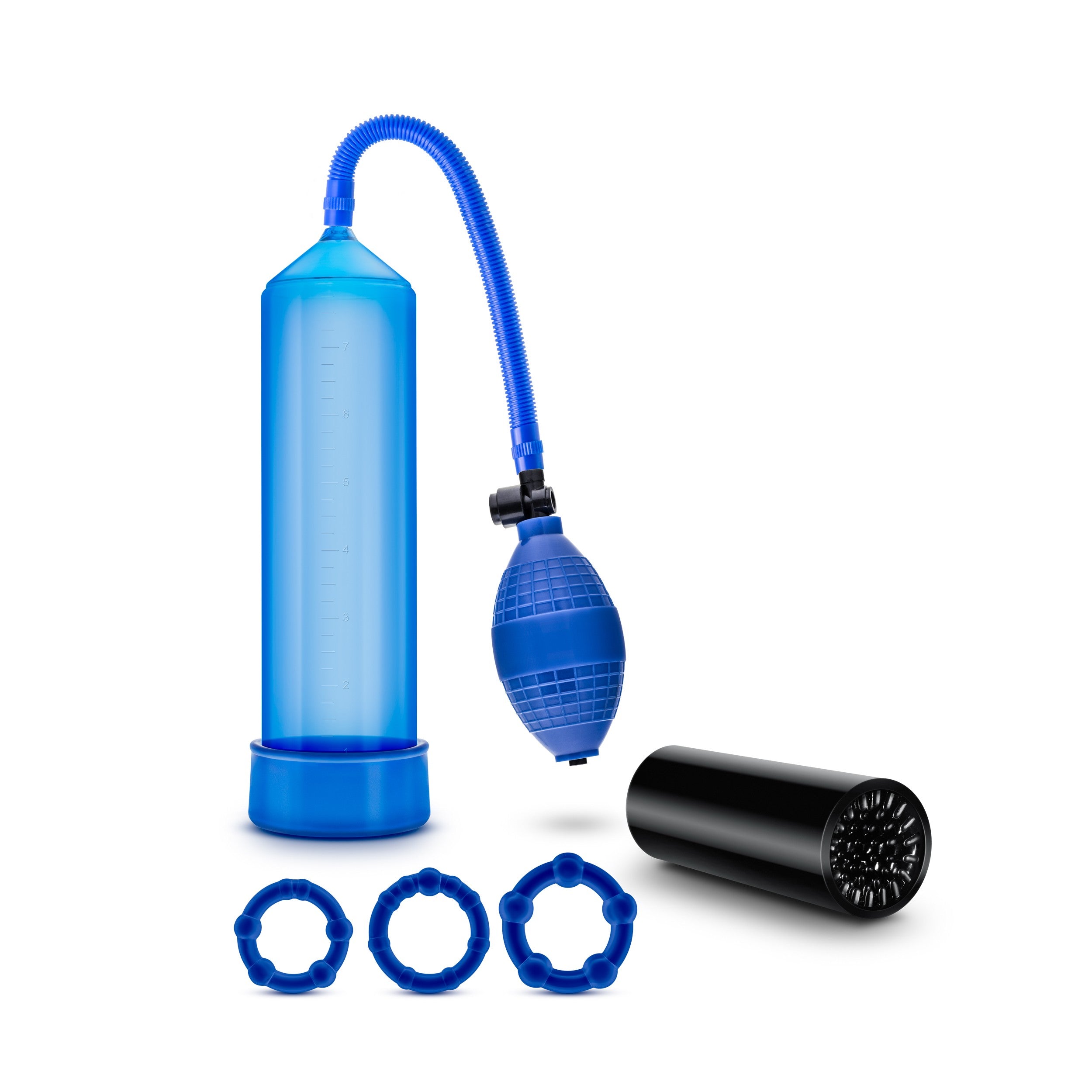 Kit Bomba Al Vacio Go Big – Blue - Blush Novelties