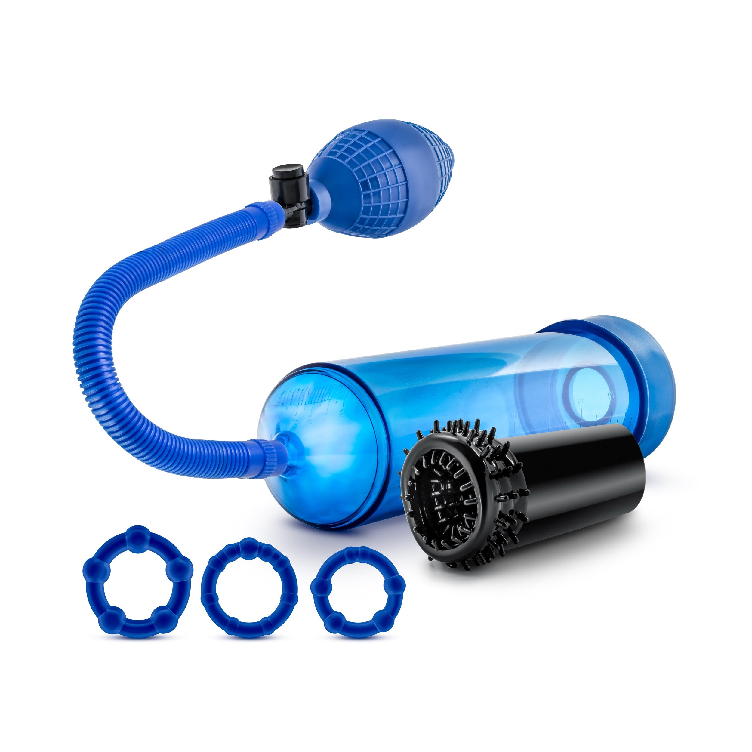 Kit Bomba Al Vacio Go Big – Blue - Blush Novelties