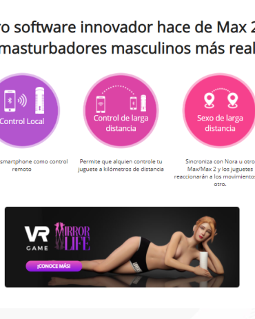 Max 2 - Lovense - App gratis - Juguetes y productos para todos los bolsillos. Envíos rápidos y discretos a todo Chile - Sexshop