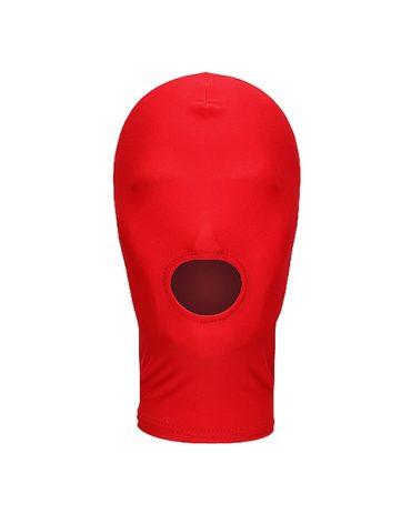mascara capucha para sumision roja bdsm sexshop bondage boca juguetes sexuales prendas sexuales