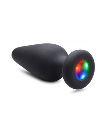plug anal brillante con luces sexshop juguetes sexuales sexshop