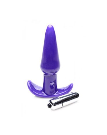 plug anal vibrante purpura balita vibrante sexo anal dilatador sexshop juguetes sexuales