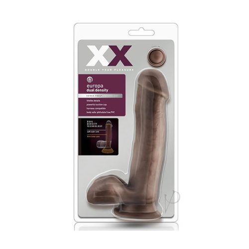 dildo chocolate doble densidad XX sex shop dildo grande sweetshopchile.cl juguetes sexuales dildos vibradores